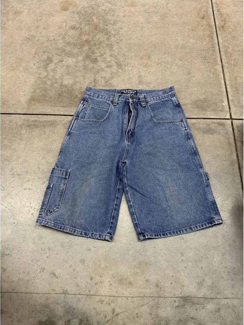 vintage results jeans relaxed baggy fit jean shorts jorts size 32